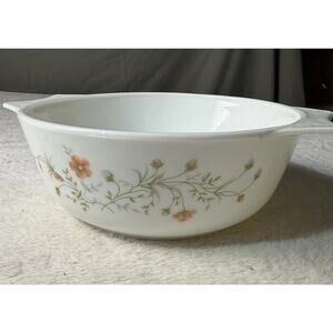 Vintage Pyrex England Spring Garden Emily Casserole Dish 1970s 8” Cottagecore